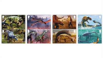 great-britain-2024-dinosaurs-stamps