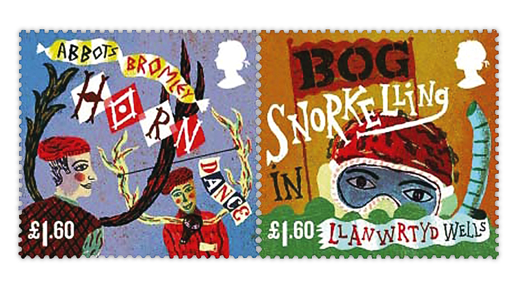 great-britain-curious-customs-stamps-horn-dance