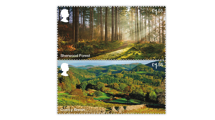 great-britain-forests-stamps-sherwood-coed-y-brenin