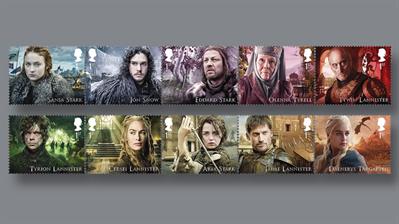 great-britain-game-of-thrones-set-of-stamps