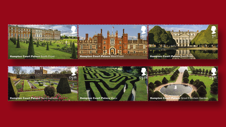 great-britain-hampton-court-stamps