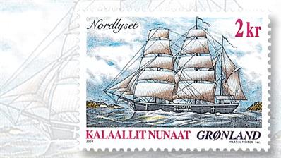 greenland-nordlyset-stamp-martin-morck-designer