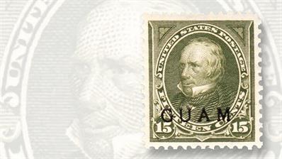 guam-fifteen-cent-henry-clay-overprint-stamp