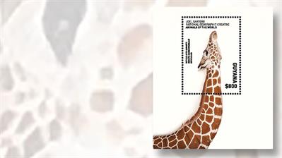 guyana-giraffe-souvenir-sheet