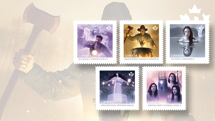 haunted-canada-booklet-stamps