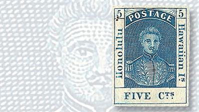 hawaii-five-cent-blue-king-kamehameha-iii-stamp