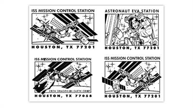 houston-texas-space-pictorial-postmarks