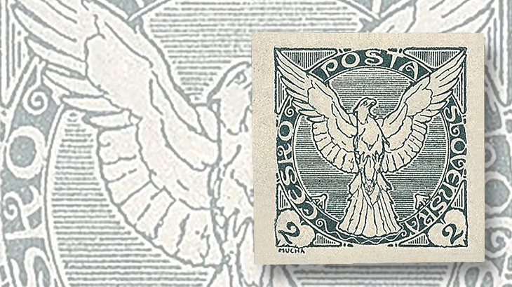 hughes-mucha-czech-newspaper-stamp