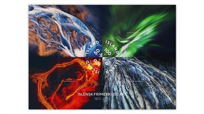 iceland-2023-150th-annversary-first-stamps-souvenir-sheet