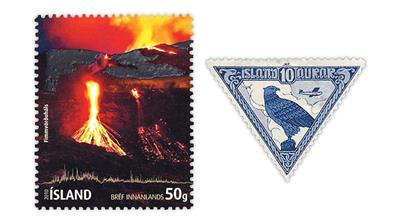 iceland-eyjafjallajokull-volcano-gyrfalcon-stamps