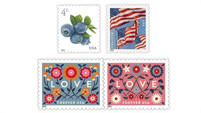 issue-dates-blueberries-flag-love-stamps