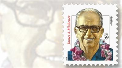 james-michener-distinguished-americans-stamp