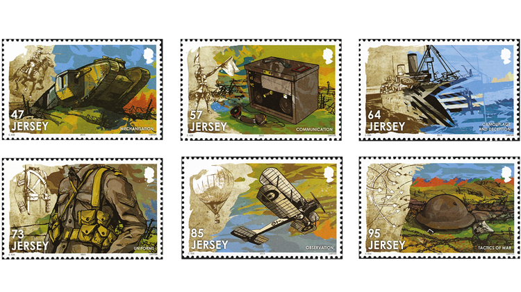 jersey-post-remembers-world-war-i-stamps