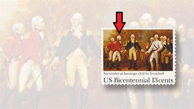 john-burgoyne-saratoga-surrender-stamp