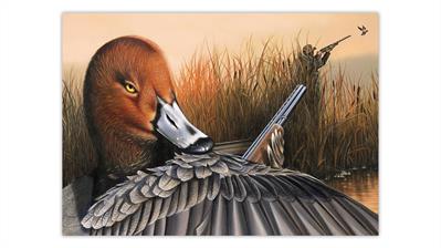 josie-morway-painting-duck-hunting-hunters