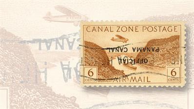 kelleher-auction-kuske-canal-zone-overprint-invert-error