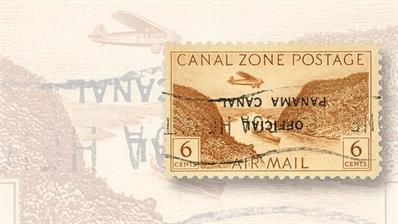 kuske-collection-canal-zone-airmail-official-overprint-invert-daniel-kelleher-auctionn-2015