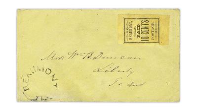 large-beaumont-texas-postmaster-provisional-confederate-states-cover