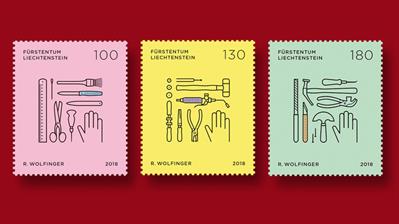 liechtenstein-trades-crafts-stamps