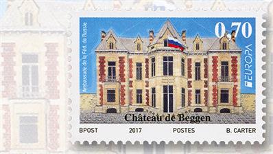 luxembourg-beggen-castle-europa-stamp