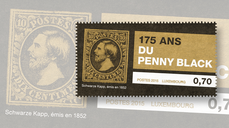 luxembourg-first-stamp-1852-anniversary-1840-penny-black