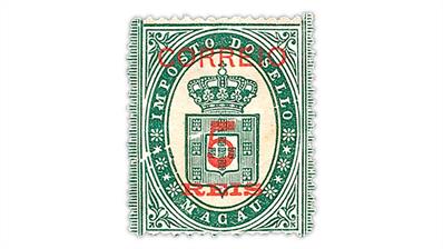 macao-1887-coat-arms-provisional-stamp