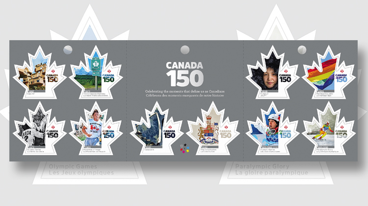 maple-leaf-shaped-canada-150-stamps