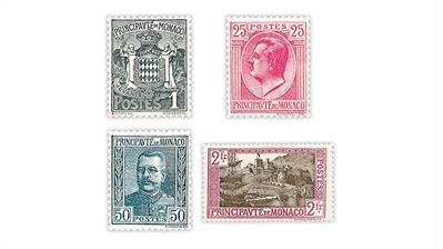 monaco-1924-1933-definitive-stamps