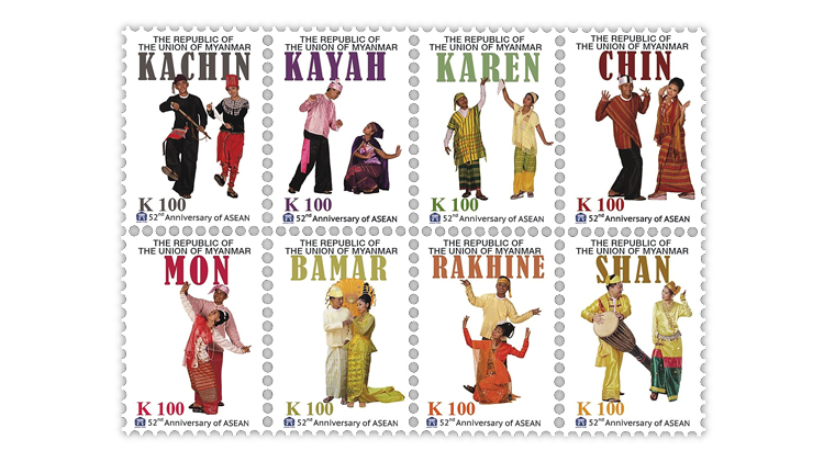 myanmar-asean-series-national-costumes-stamps