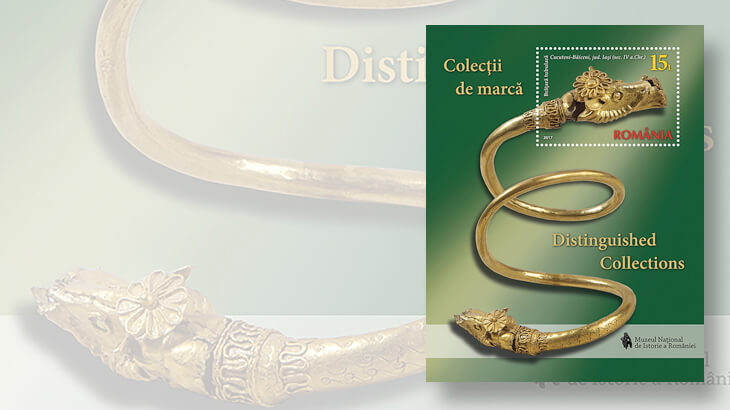 national-museum-romanian-history-gold-bracelet-souvenir-sheet