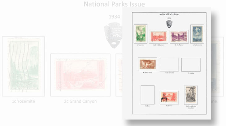 national-parks-stamp-album-page