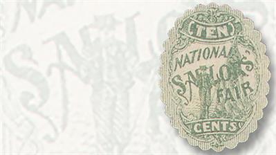 national-sailors-fair-ten-cent-green-sanitary-fair-stamp