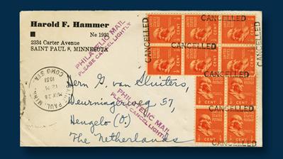 netherlands-1951-cover-ten-cent-stamps