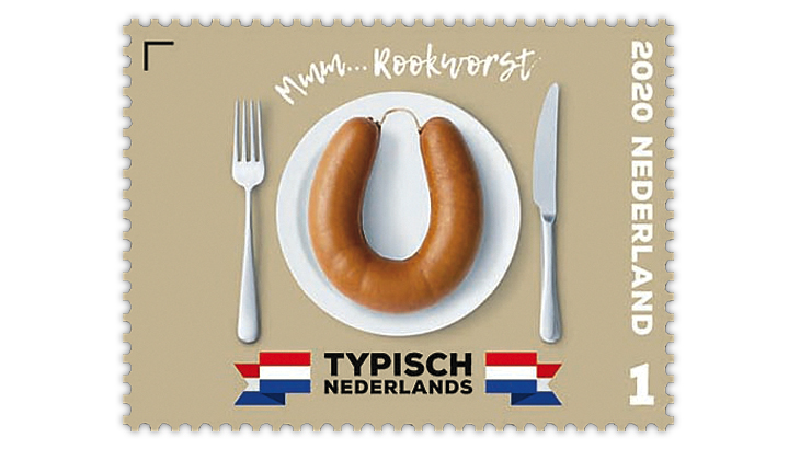 netherlands-2020-typically-dutch-rookworst-sausage-stamp