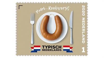 netherlands-2020-typically-dutch-rookworst-sausage-stamp