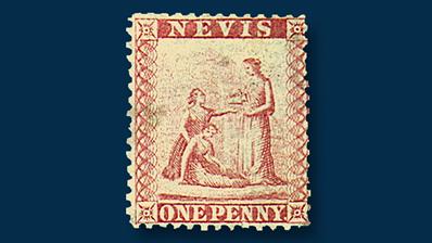 nevis-first-stamp