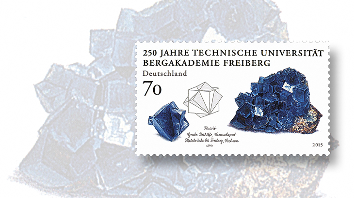 new-stamps-of-the-world-minerals-germany-freiburg-university-mining-technology