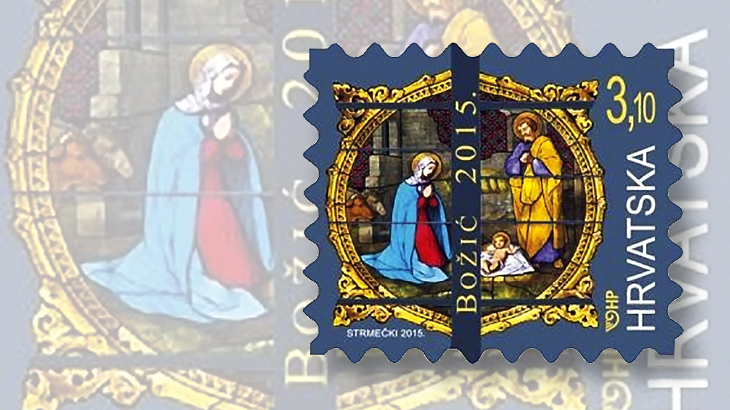 new-stamps-of-the-world-stained-glass-croatia-nativity-zagreb-cathedral