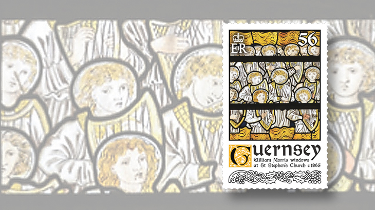 new-stamps-of-the-world-stained-glass-guernsey-william-morris