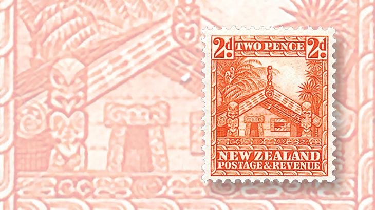 new-zealand-1936-whare-maori-stamp