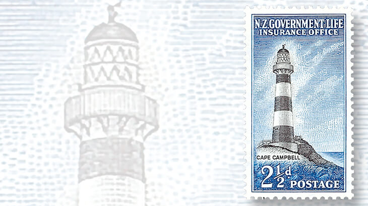 new-zealand-cape-campbell-lighthouse-stamp