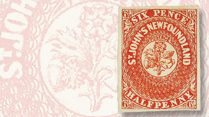 newfoundland-1857-six-half-penny-stamp