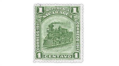 nicaragua-zelaya-province-locomotive-stamp