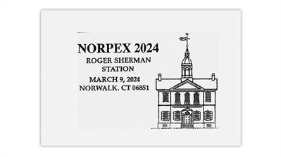 norpex-2024-first-continental-congress-pictorial-postmark