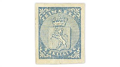 norway-1855-coat-of-arms-stamp-scott-1