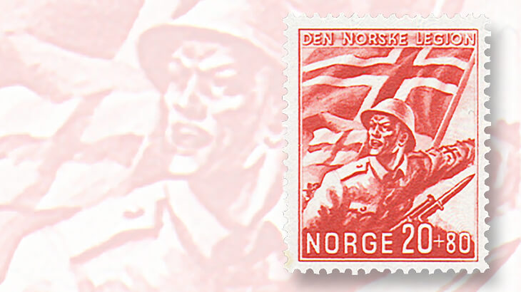 norwegian-legion-semipostal-stamp