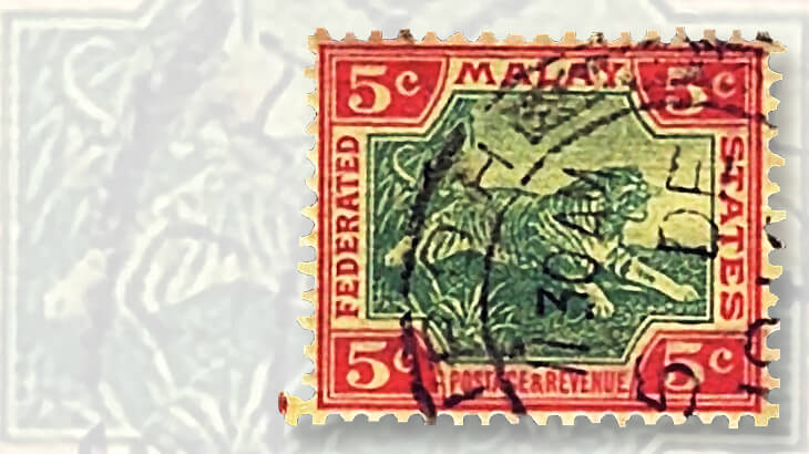 original-1901-malayan-tiger-stamp