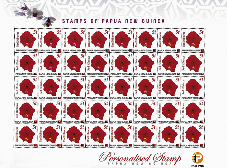 papua-new-guinea-surcharges-red-hibiscus-sheet