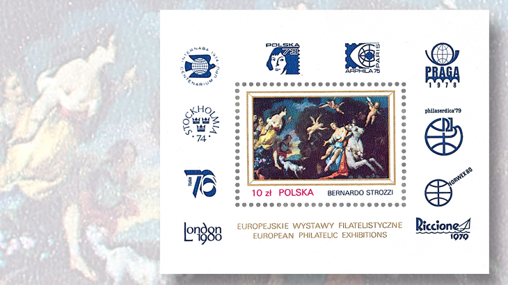 poland-1-zloty-one-stamp-souvenir-sheet