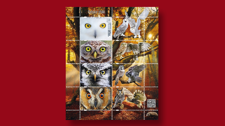 poland-owls-stamp